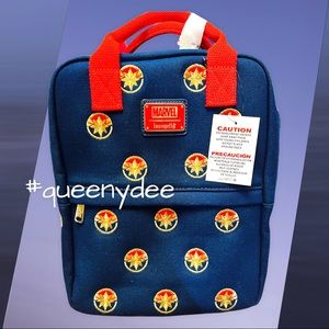 Loungefly Captain Marvel Canvas Backpack NWT